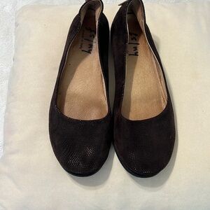FS/NY French Sole Zappa Brown Wedges Size 9.5
